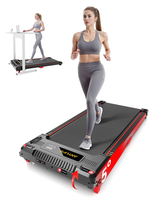 Anylife Tapis de Marche Inclinable, Walking Pad Silencieux, Rangement Facile, 150kg Max