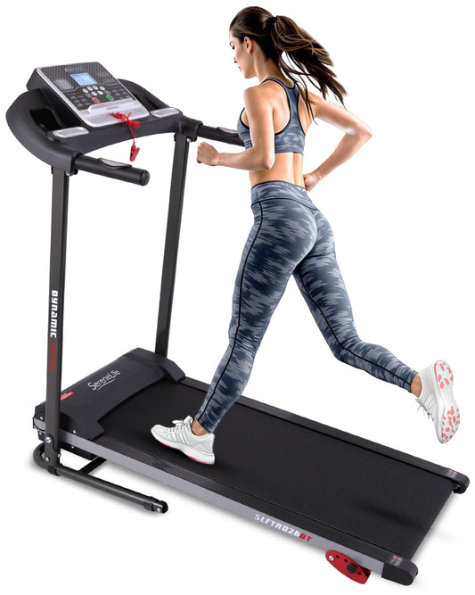 Serenelife Tapis de Course, Tapis de Marche/Sport Pliable Inclinable, Écran LCD, 12 Programmes Prédéfinis ou Ajustables, Walking Pad pour la Maison et Le Bureau- Connectivité Bluetooth, 120W
