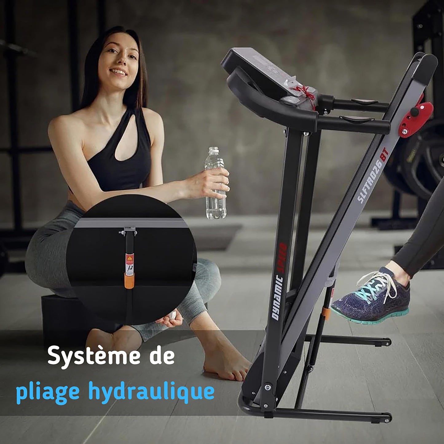 Serenelife Tapis de Course, Tapis de Marche/Sport Pliable Inclinable, Écran LCD, 12 Programmes Prédéfinis ou Ajustables, Walking Pad pour la Maison et Le Bureau- Connectivité Bluetooth, 120W